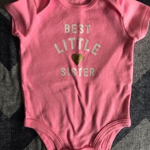 Carter’s 3month Best Little Sister Onesie